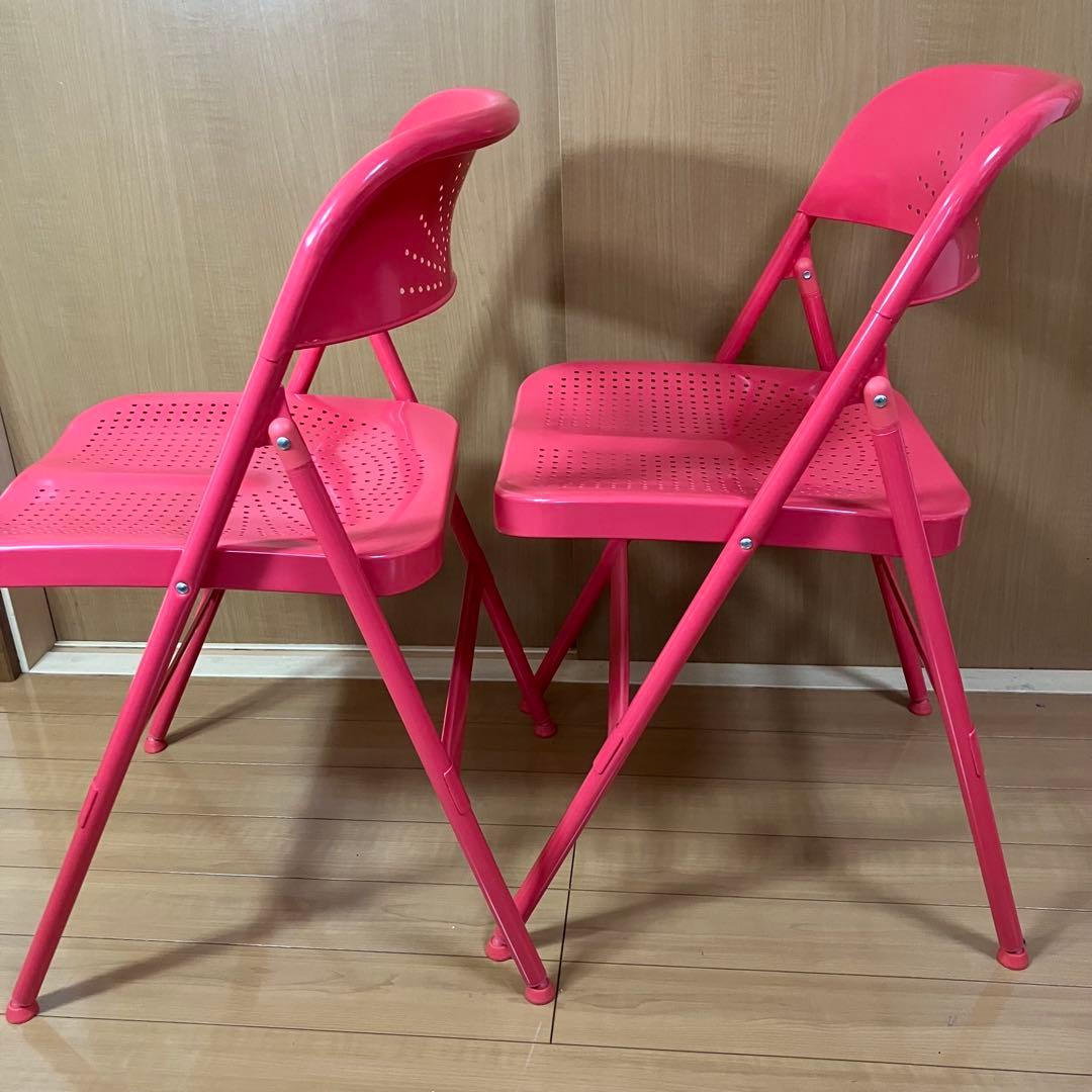 IKEA イケア FRODE フローデ　赤　二脚セット