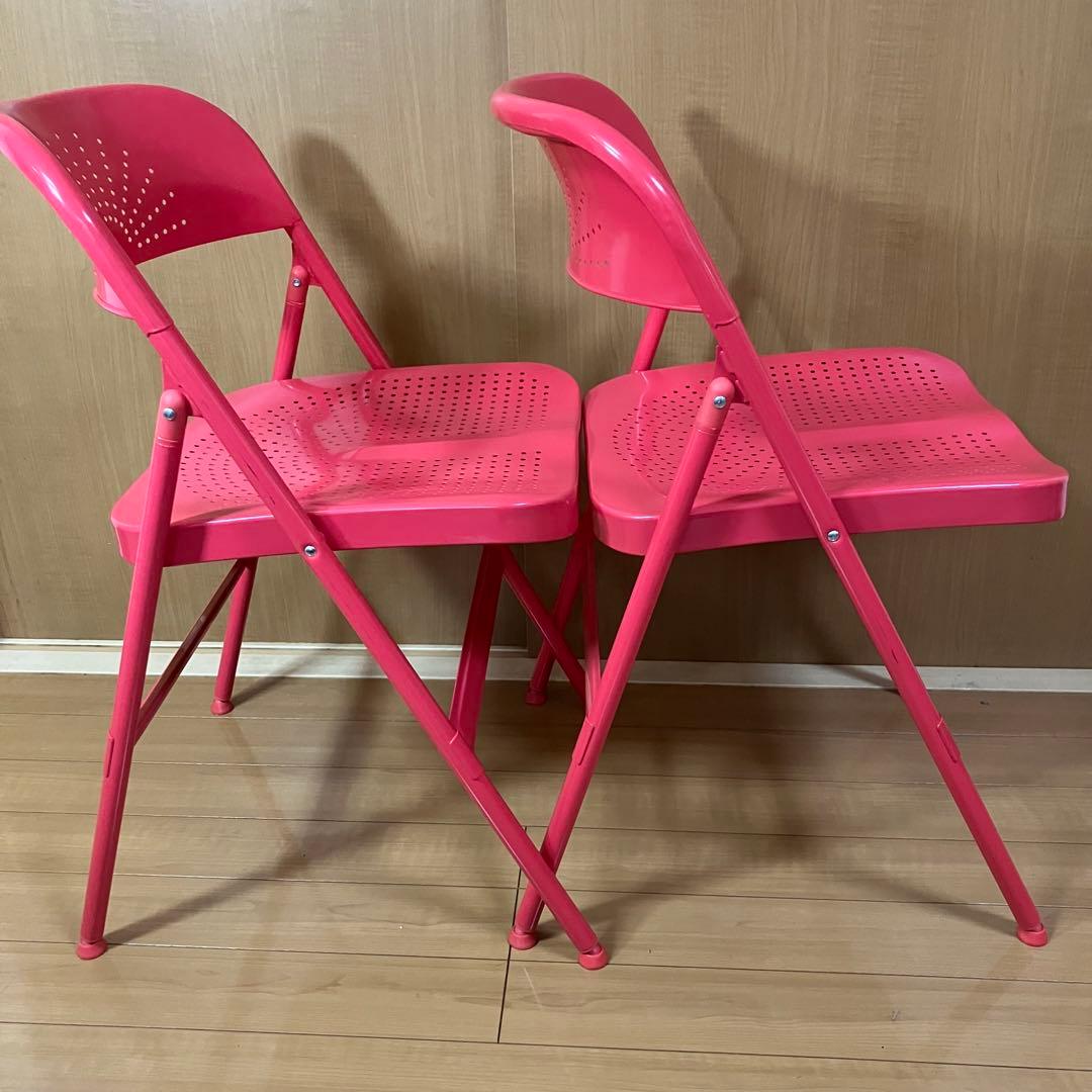 IKEA イケア FRODE フローデ　赤　二脚セット
