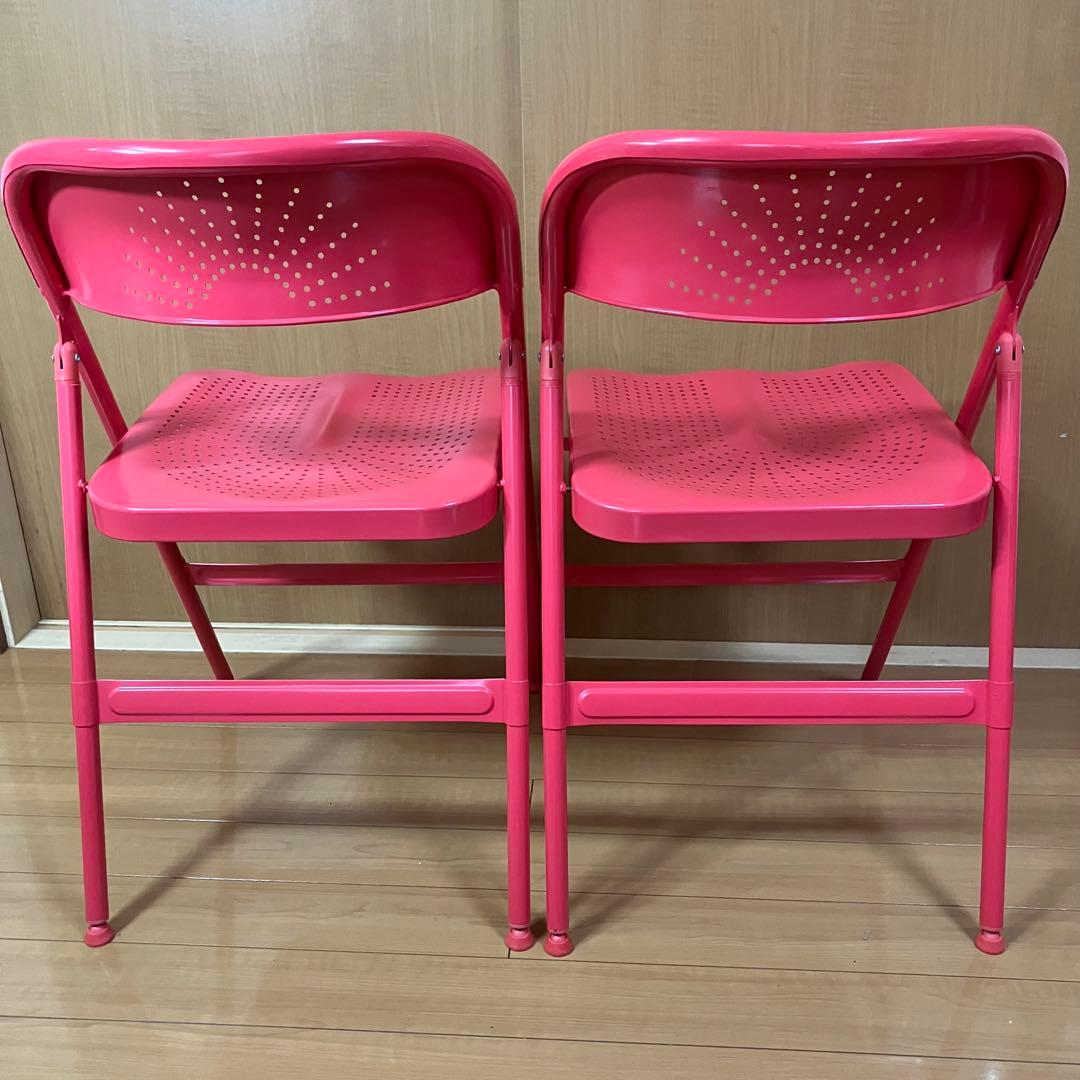 IKEA イケア FRODE フローデ　赤　二脚セット