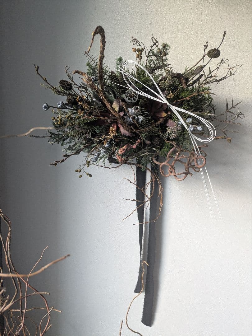 ドライフラワー　オブジェ　クリスマス　正月　インテリア