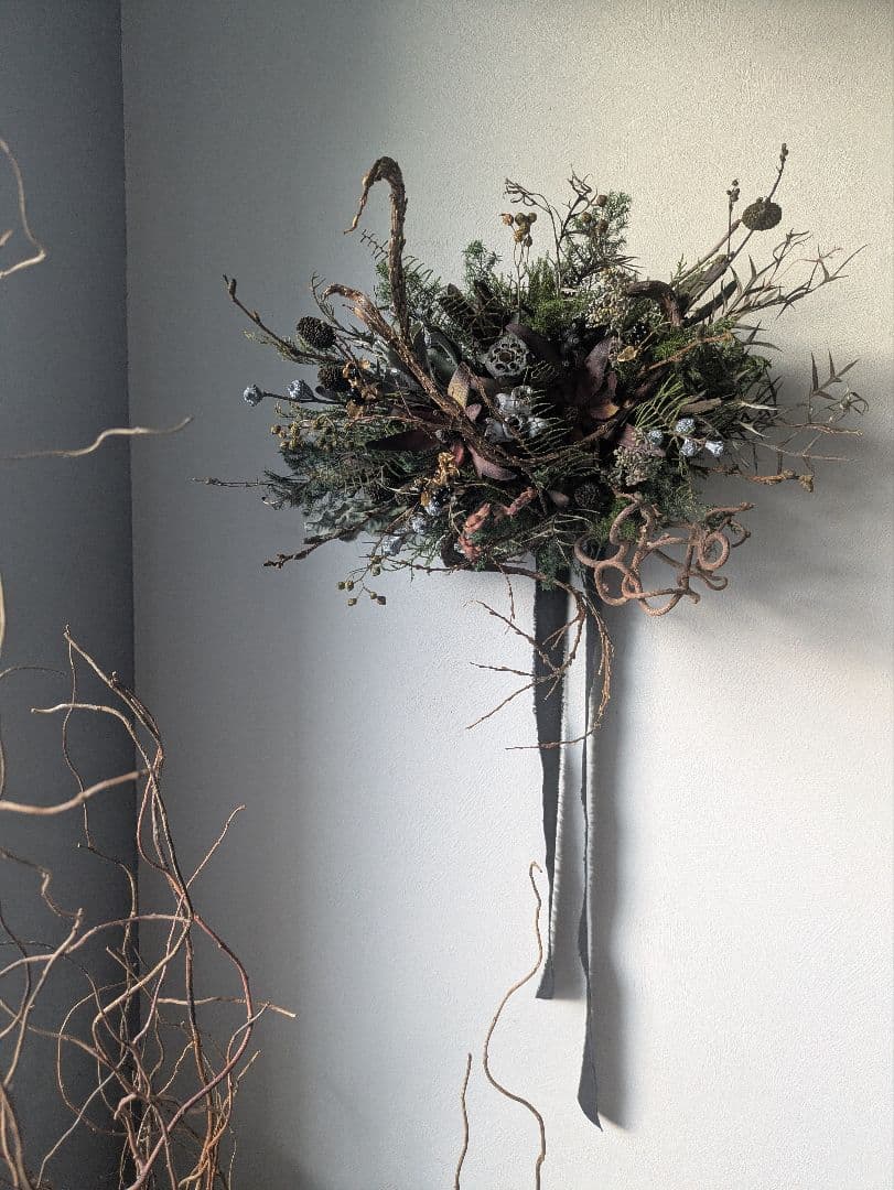 ドライフラワー　オブジェ　クリスマス　正月　インテリア