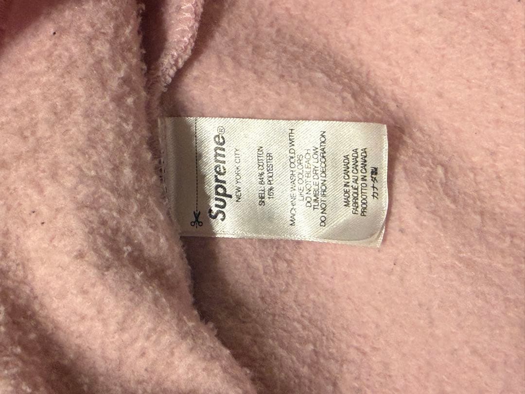 Supreme Small Box Logo ピンクパーカー
