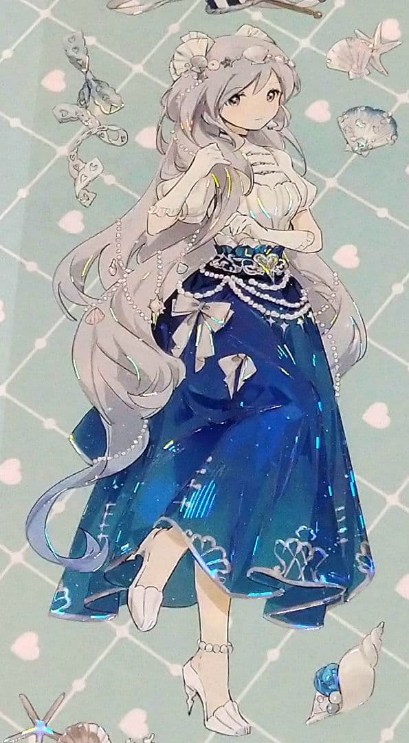 J779＃皇家蓝绸(贝壳光)shine切り売り海外人物マステ女の子