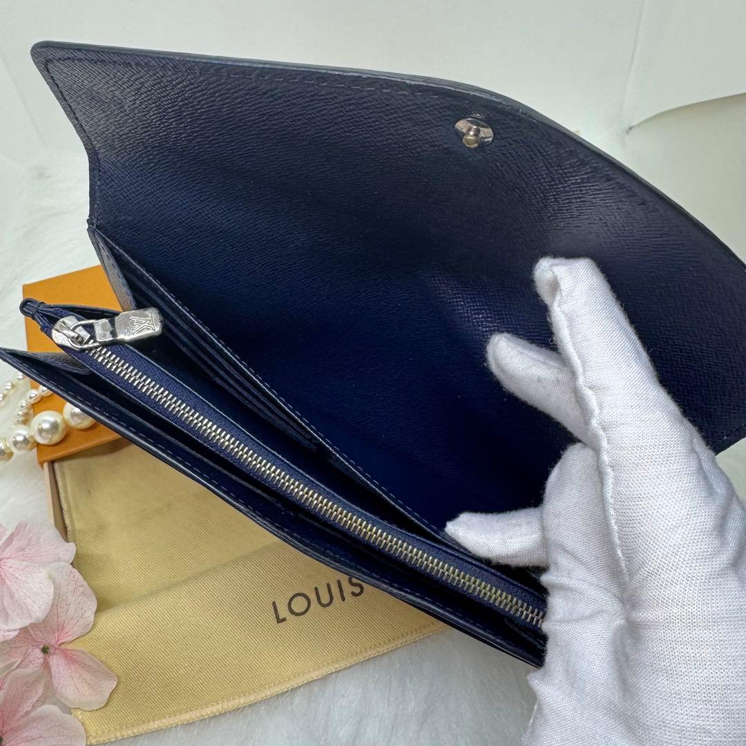 ルイヴィトン エピ ポルトフォイユ サラ 長財布 ブルー ネイビー 新型