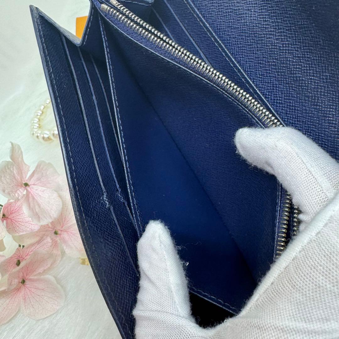 ルイヴィトン エピ ポルトフォイユ サラ 長財布 ブルー ネイビー 新型