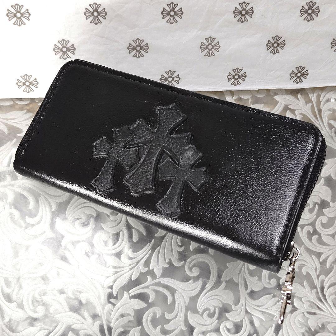 本革セメタリークロス レザー ロングウォレット / ラウンドファスナー長財布