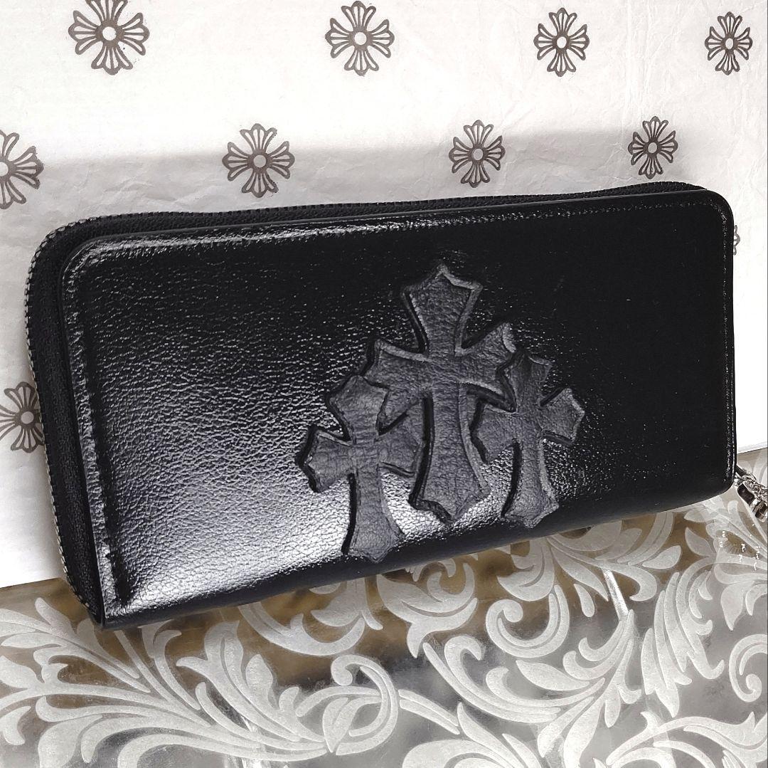 本革セメタリークロス レザー ロングウォレット / ラウンドファスナー長財布