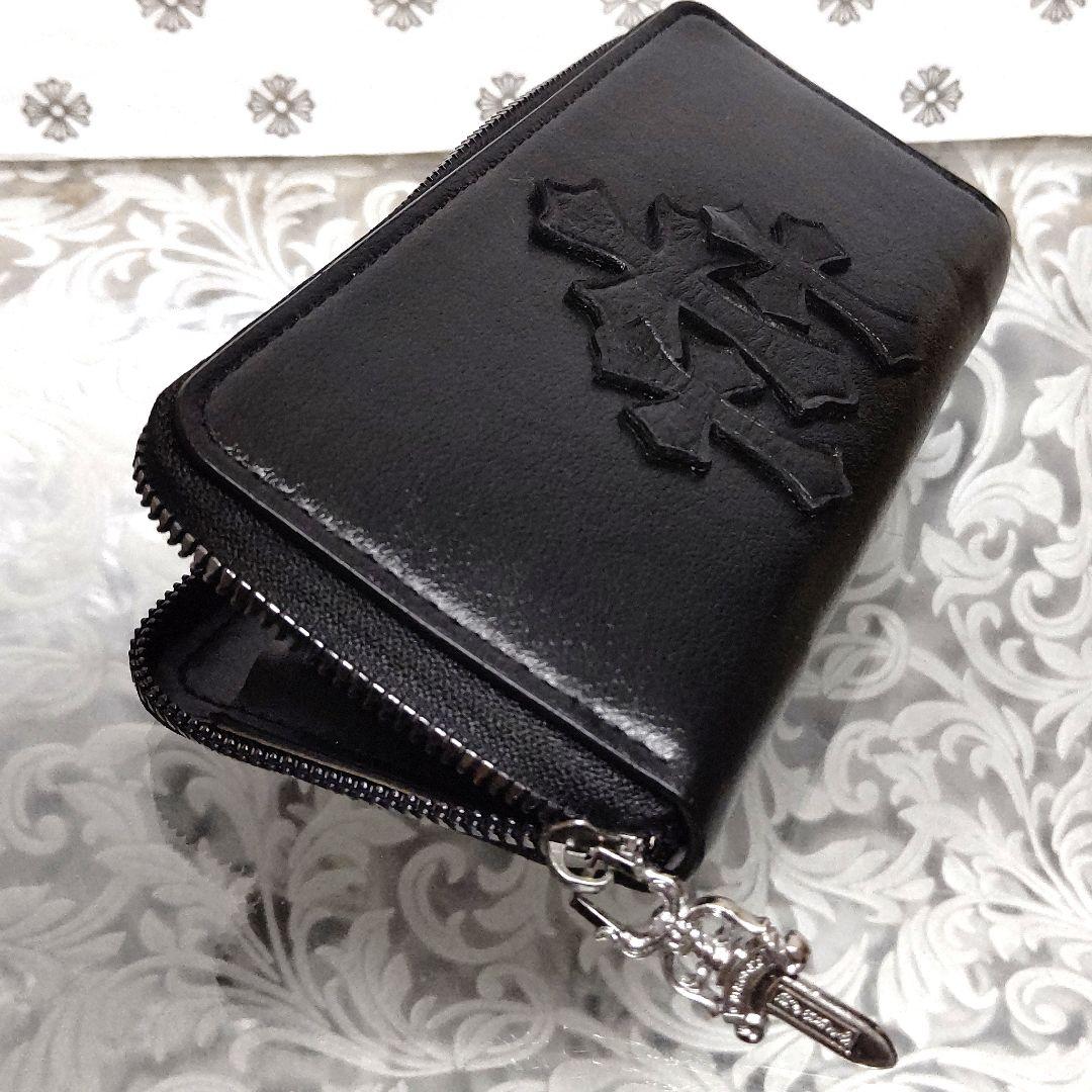 本革セメタリークロス レザー ロングウォレット / ラウンドファスナー長財布