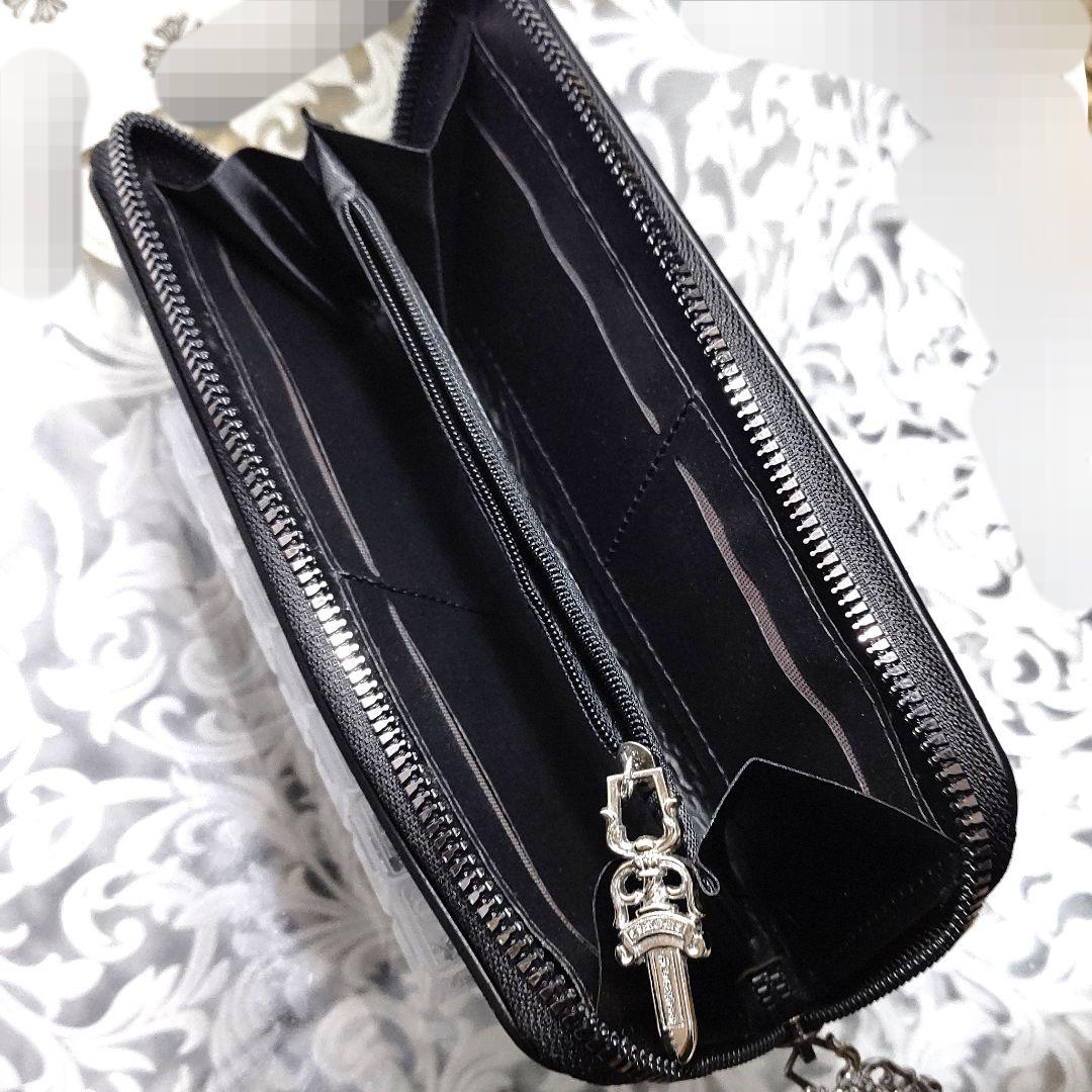 本革セメタリークロス レザー ロングウォレット / ラウンドファスナー長財布