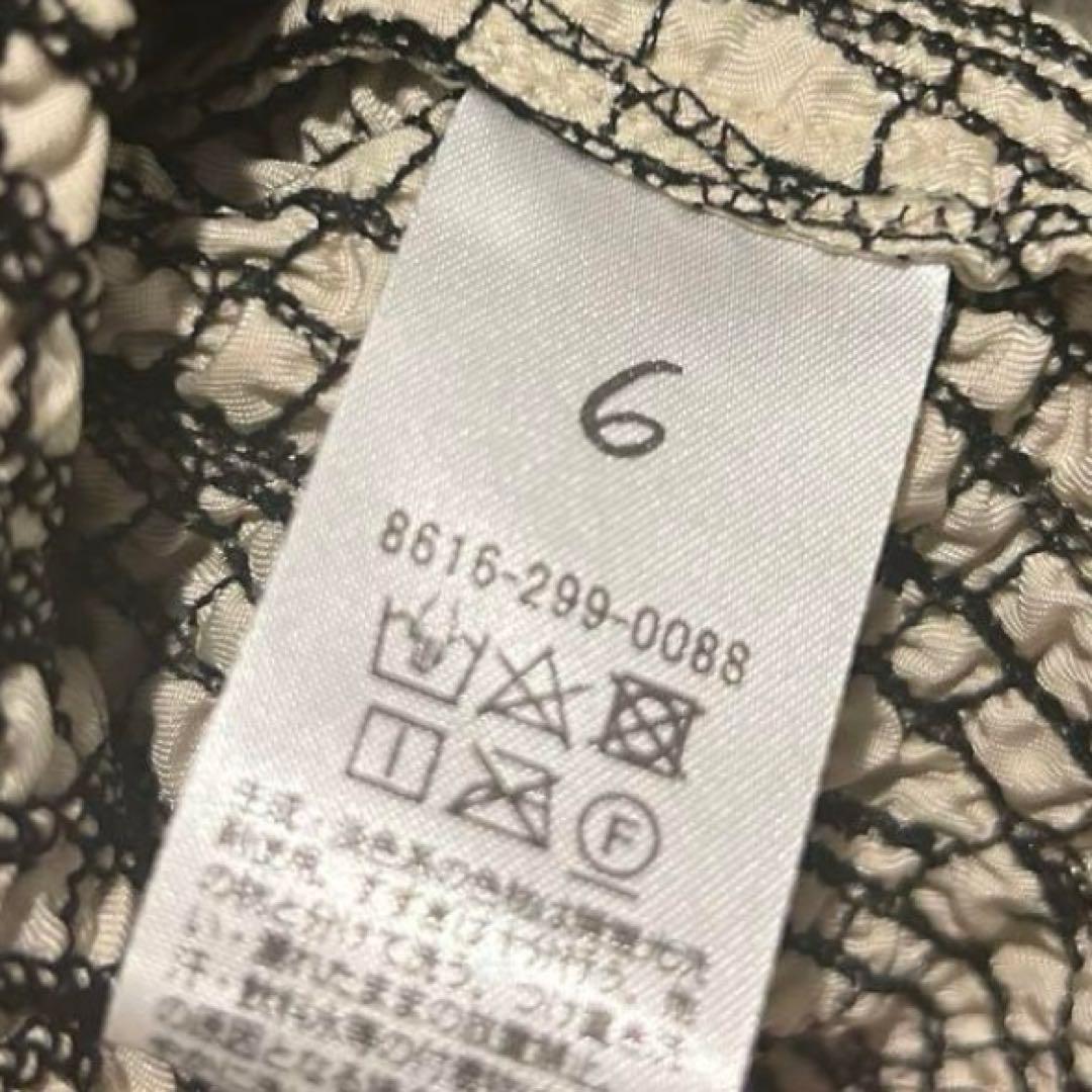 ROKU 6 キュプラポリエステル エンブロイダリー シャツ