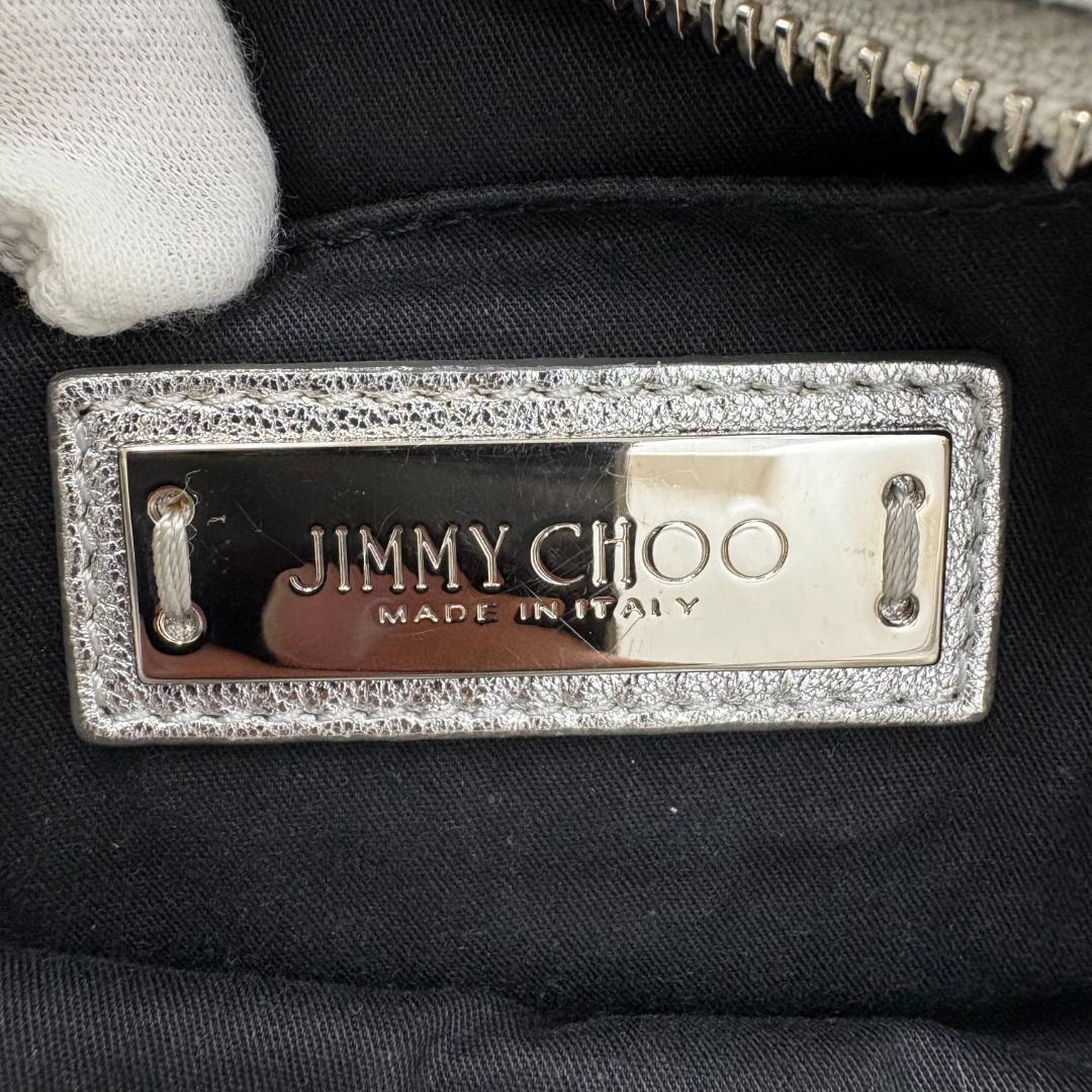 JIMMY CHOO ジミーチュウ トートバッグ 2way ショルダー シルバー