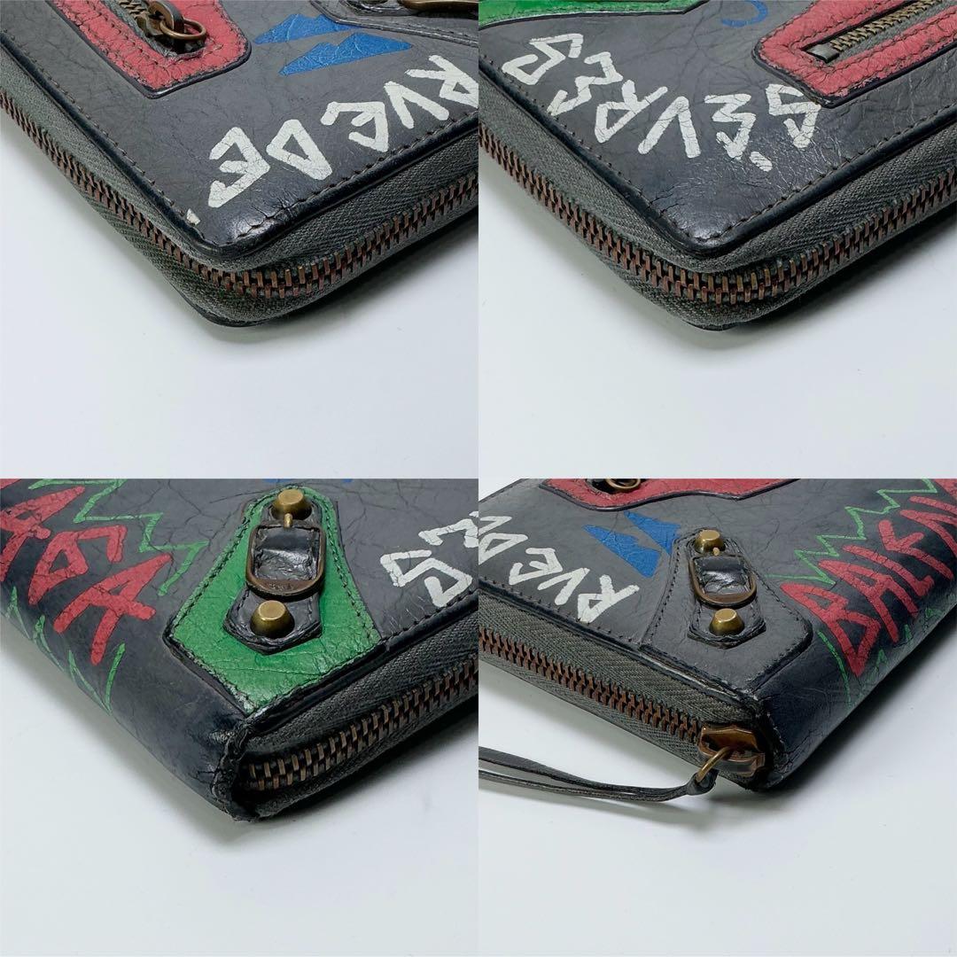 BALENCIAGA コンチネンタル グラフィティ ラウンドジップ