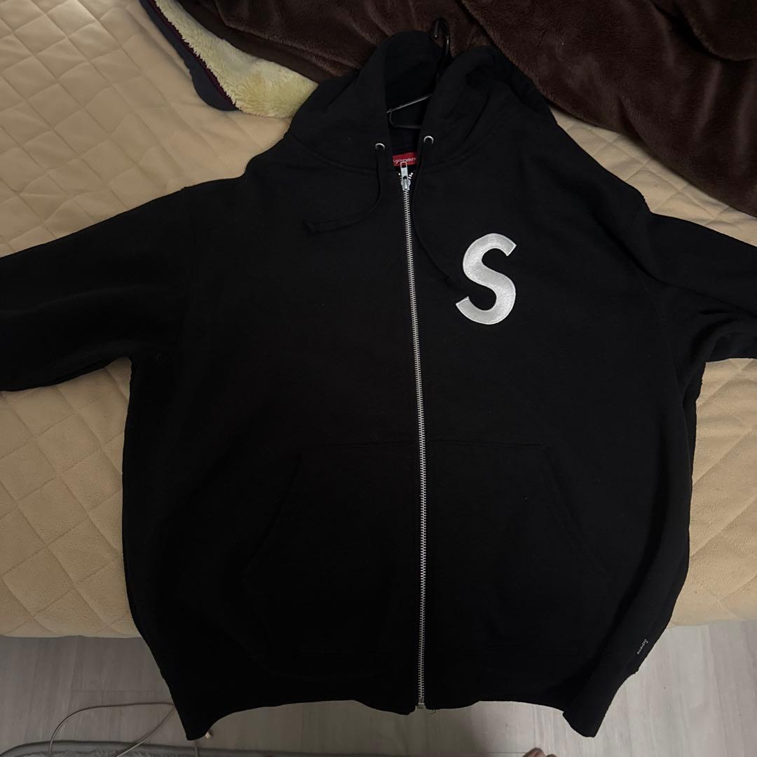 ブラック シュプリームフルジップパーカー
