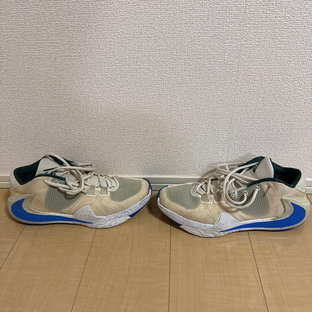 バスケットボールシューズ メンズ ベージュ/ブルー