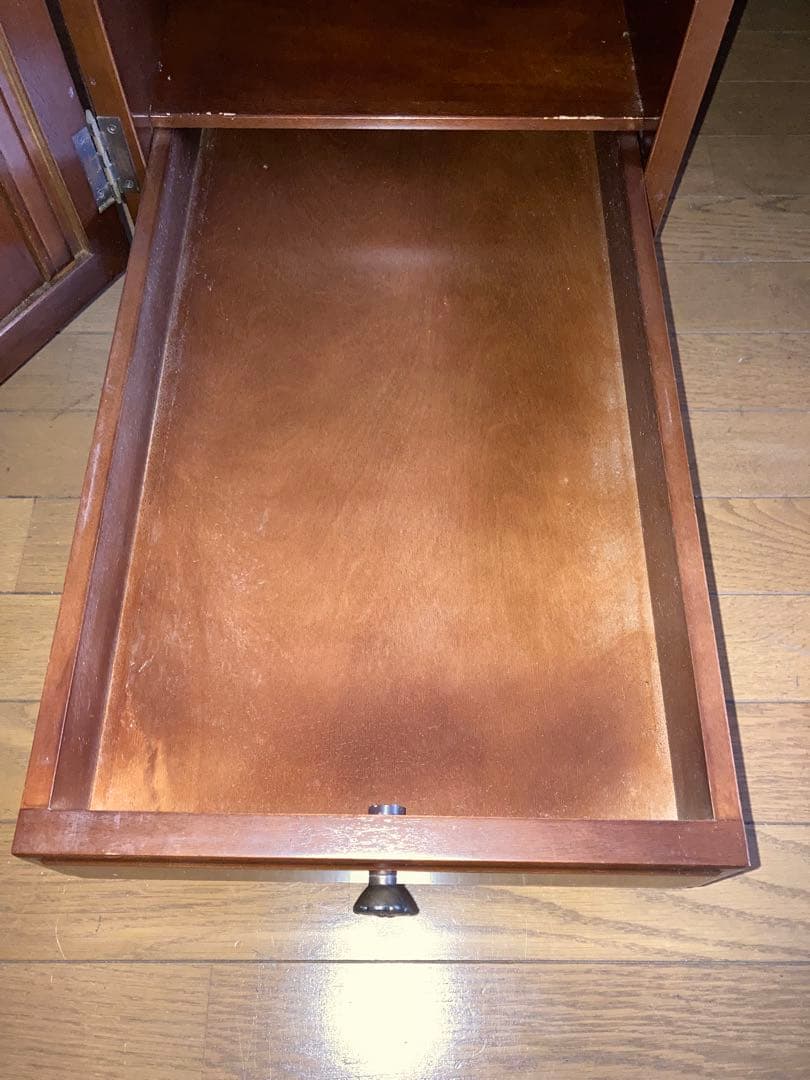 桜材　プレジデントデスク　社長デスク　アンティーク　ビンテージ　昭和レトロ