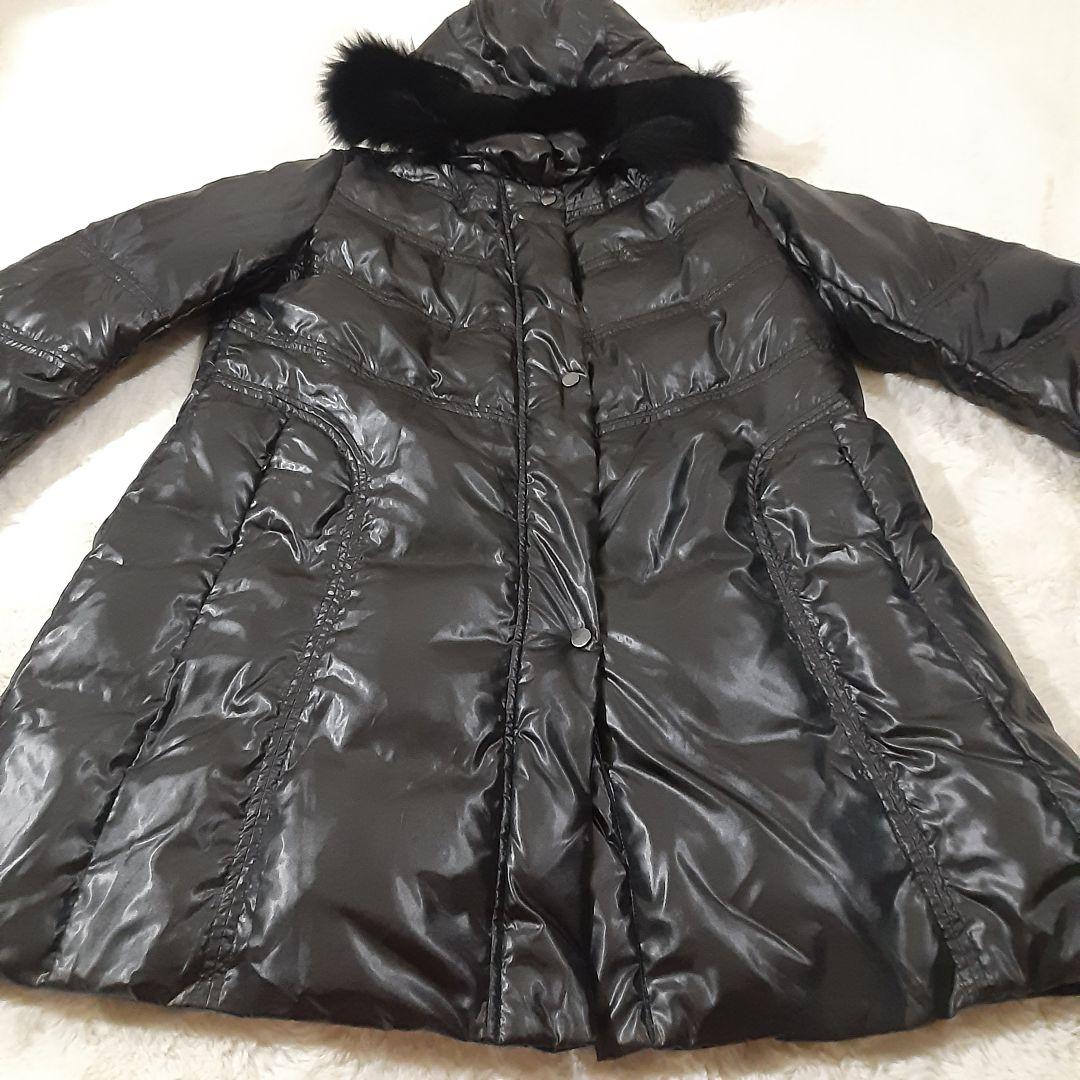 タグ付き新品　大きいサイズLL　ブルーフォックス　ダウンコート　黒　三越デパート