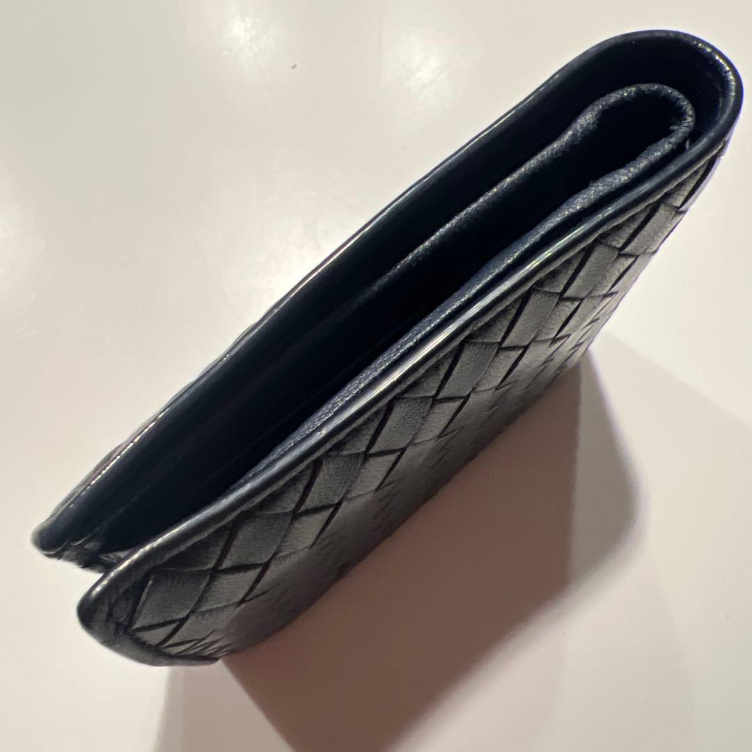BOTTEGA VENETA ネイビー 二つ折り財布