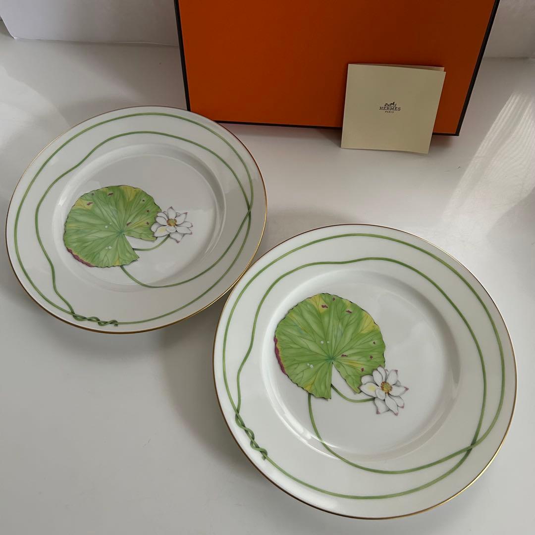 【元箱　未使用品】HERMES エルメス　ナイルの庭 プレート　2枚セット