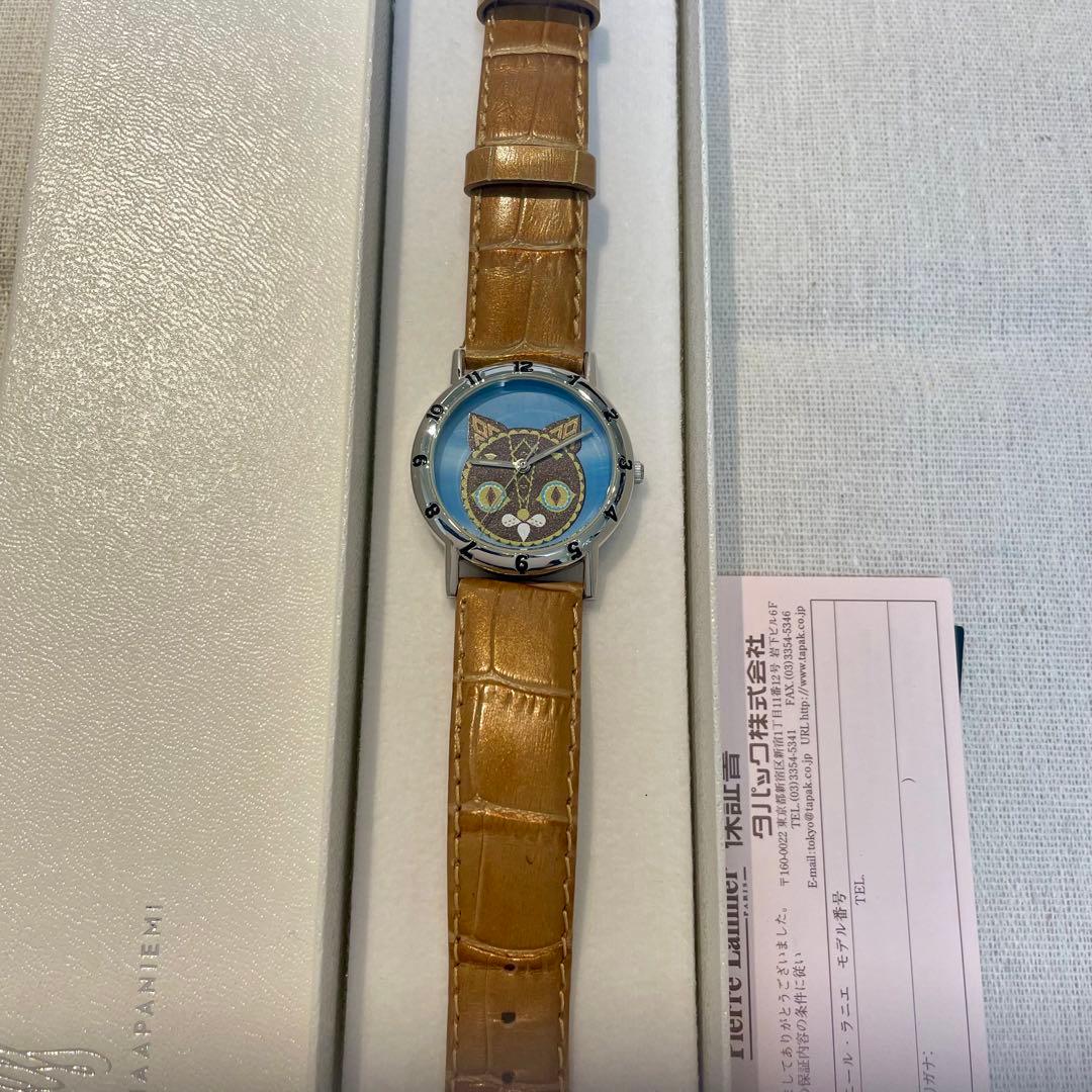 【美品】【希少】【箱付き】世界限定 ピエールラニエ ネコ　猫　メンズ レディース