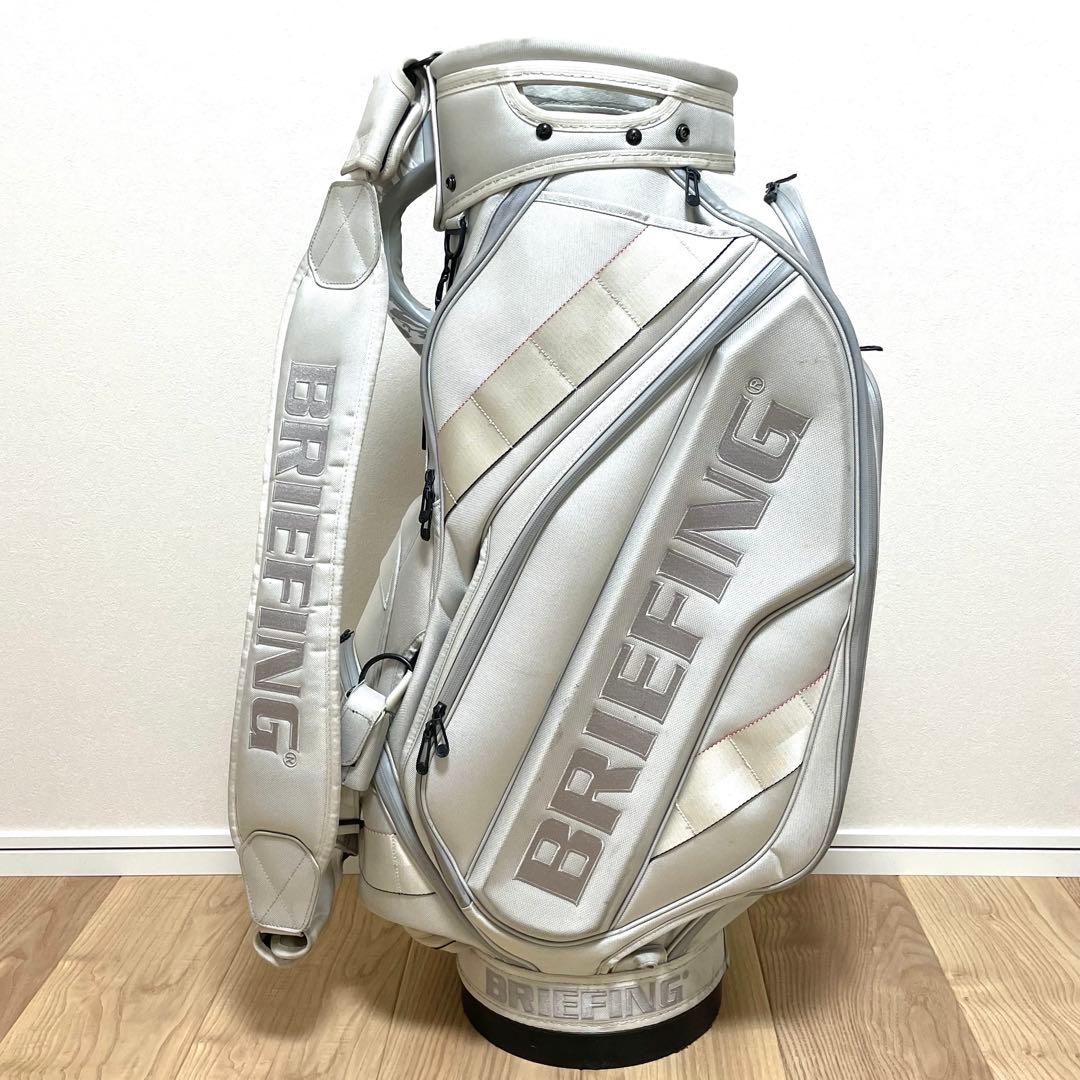 BRIEFING キャディバッグ CR-3 ホワイト シルバー ブリーフィング