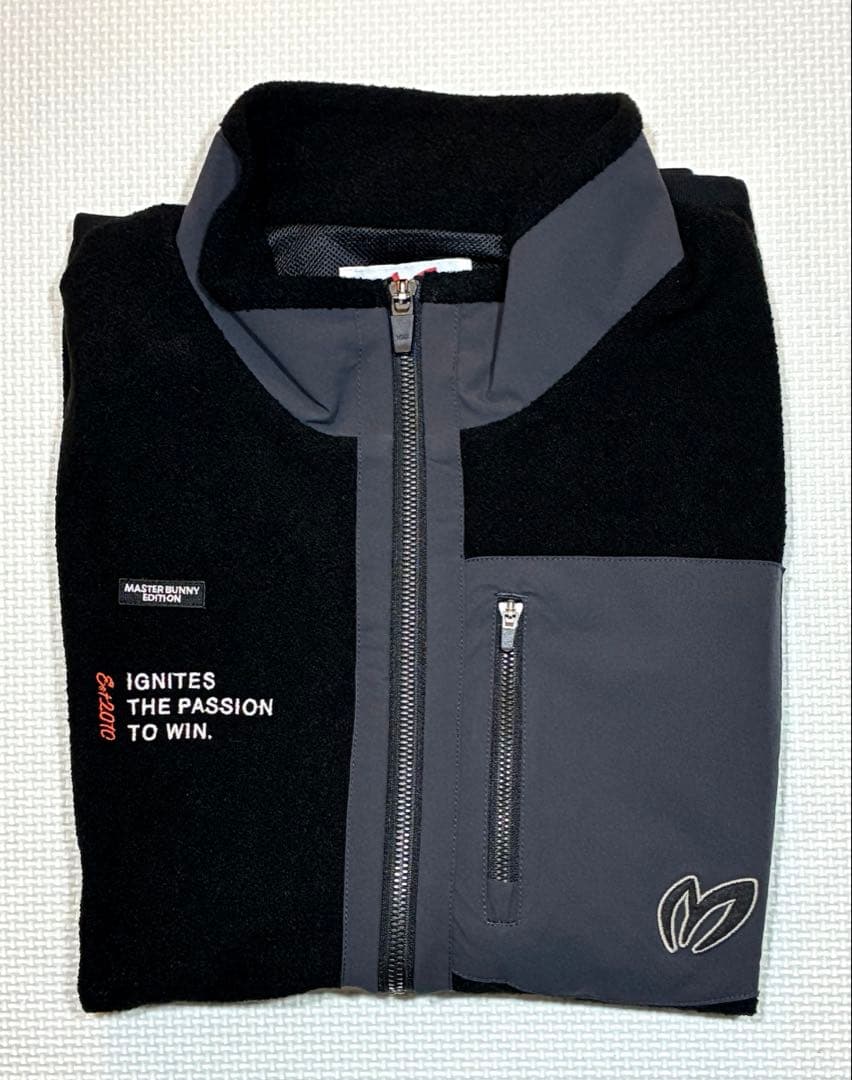 マスターバニーエディション 毛混ブークレ フルジップベスト（BLK／5）
