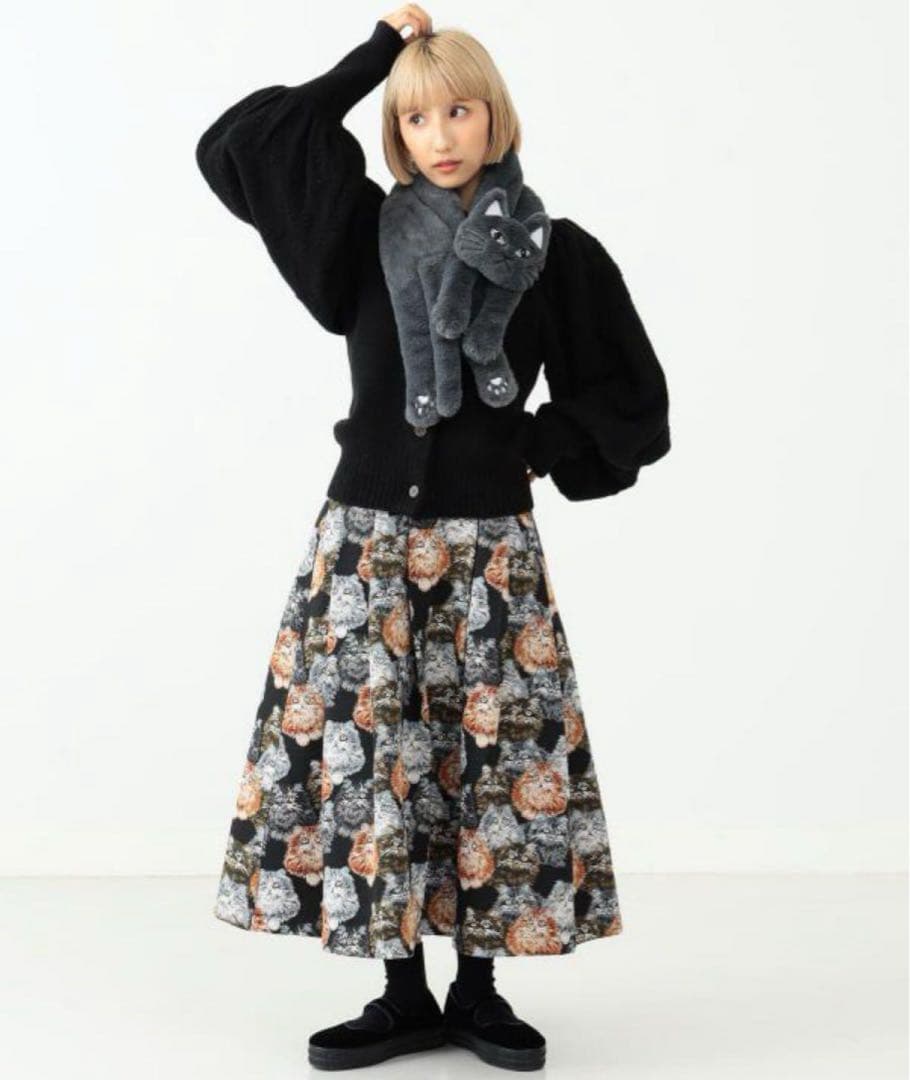 mmts マミタス 猫ティペット マフラー 中川翔子 ネコ CAT