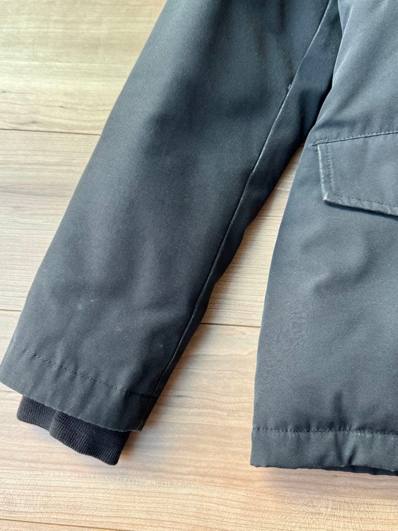 けいた カナダグース　ファー付きフード ブラックダウンジャケット　XS