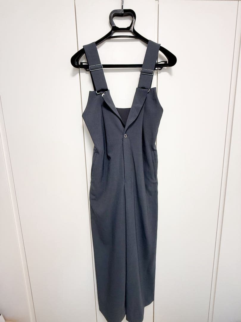 ココディール バックリブサロペット グレー