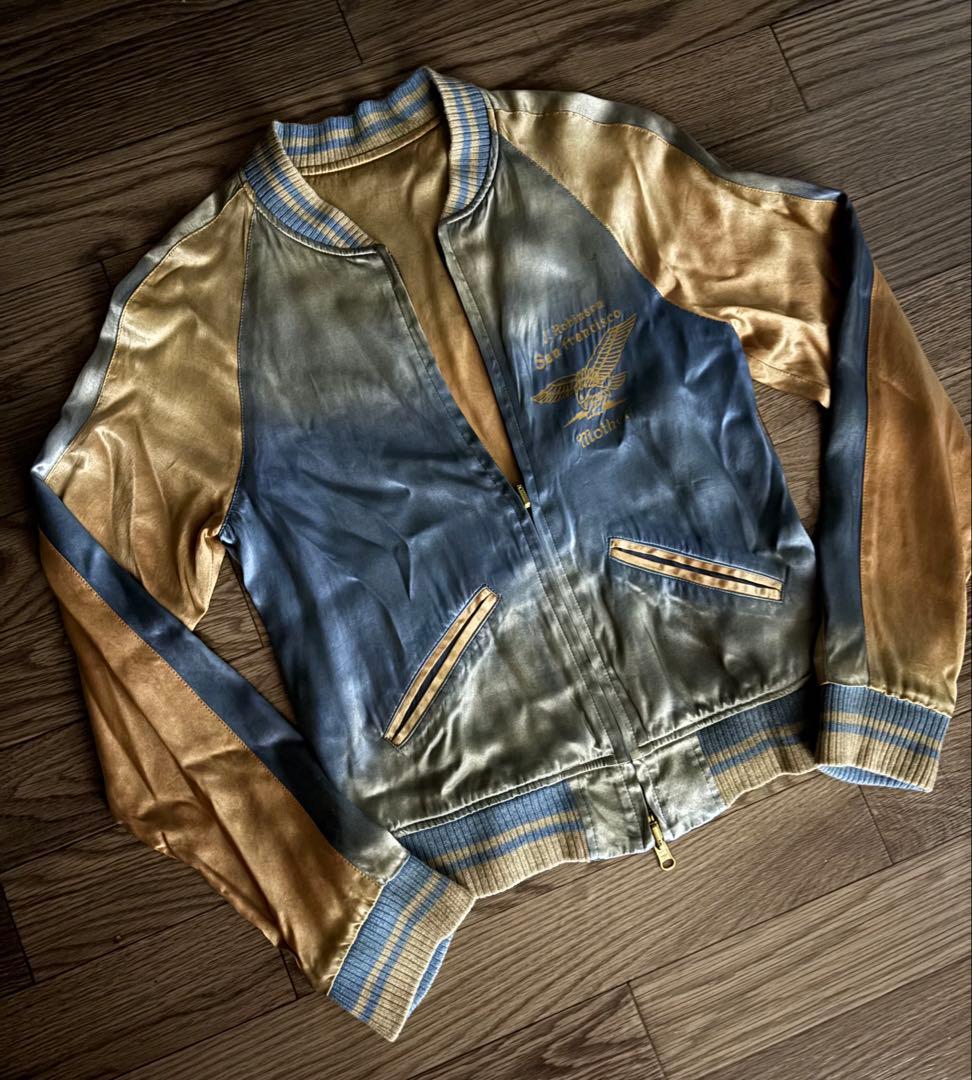 極美品✨ 90s ~00s スカジャン 別珍 リバーシブル FFA ジャケット