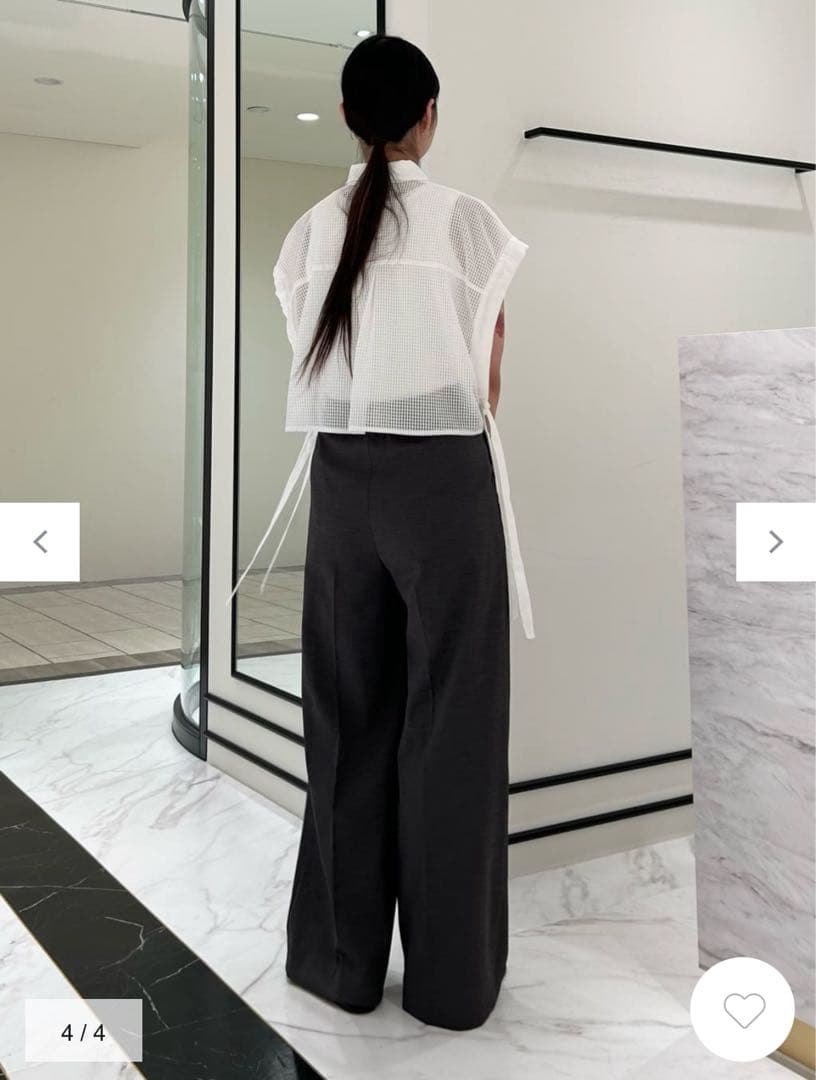 Diagram メッシュポンチョシャツ