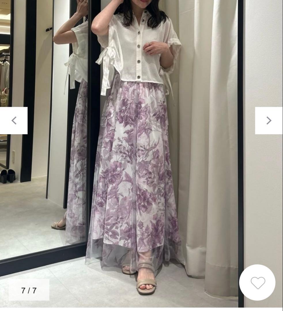 Diagram メッシュポンチョシャツ