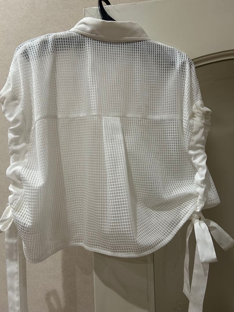 Diagram メッシュポンチョシャツ