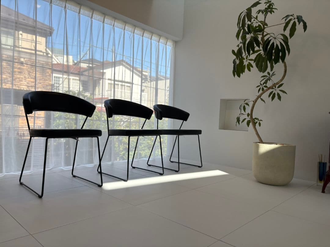 カリガリス　ニューヨークチェア　黒　モダン　ダイニングチェア　マットブラック