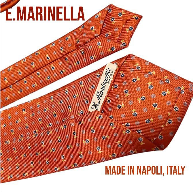 E.Marinella マリネッラ イタリア製 ナポリ オレンジ