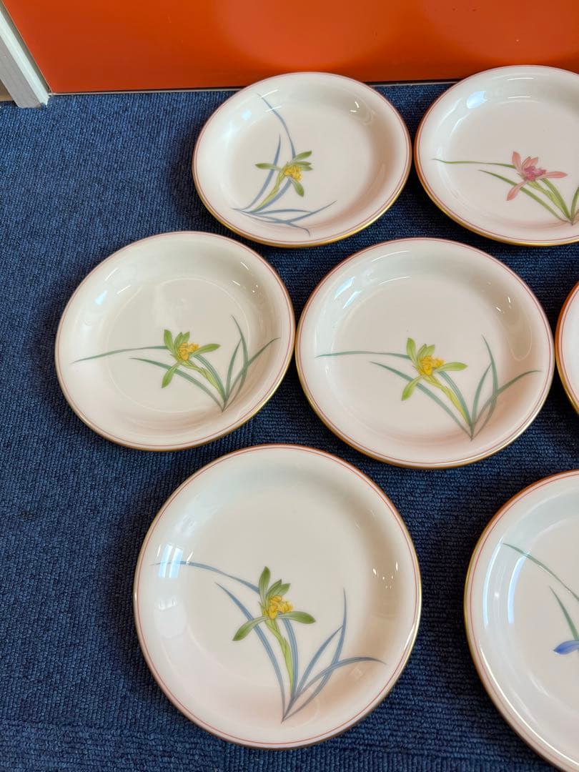 1401 香蘭社　金彩　皿　10客　未使用