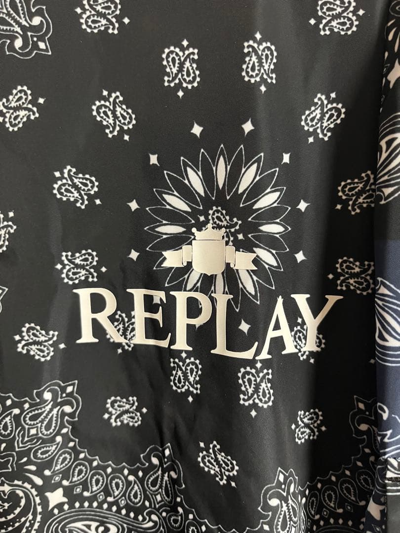 REPLAY バンダナ柄 マウンテンパーカー