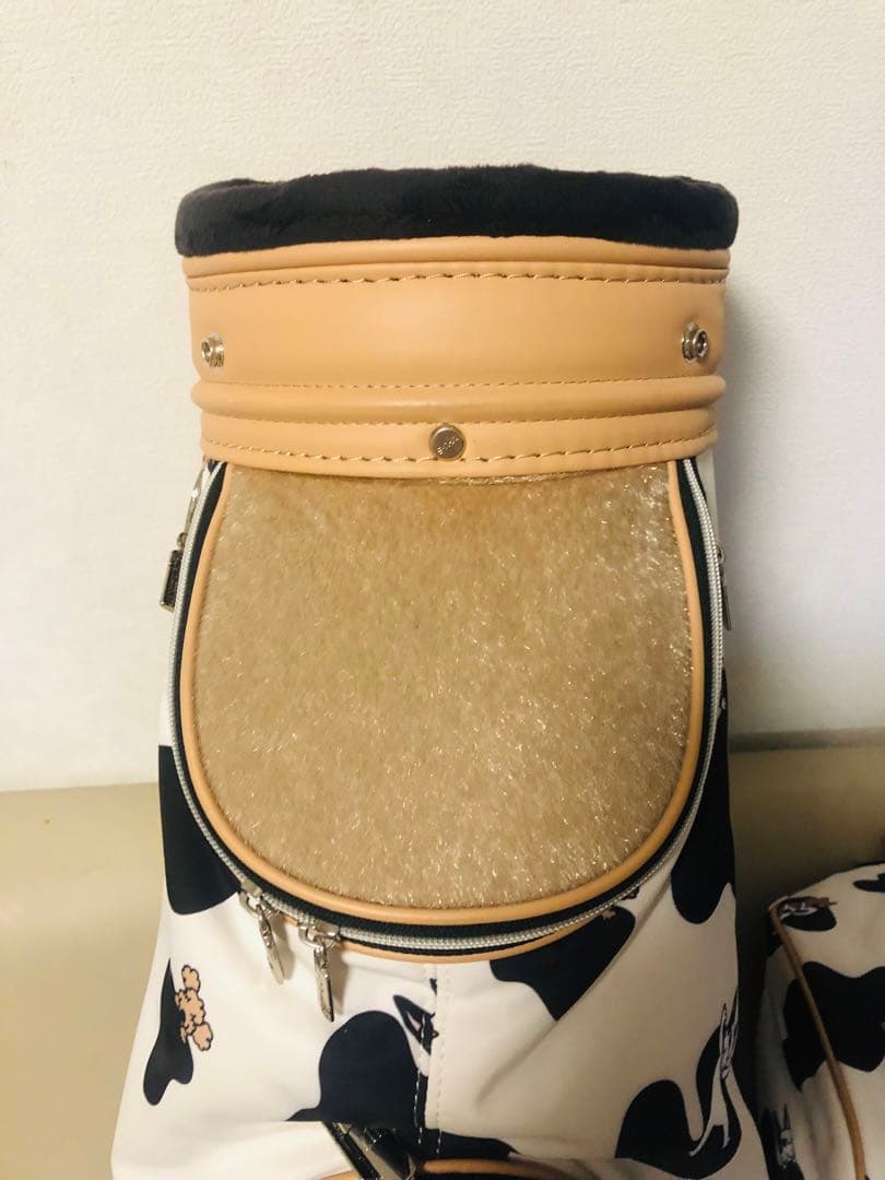 3姉妹mama　廃盤希少　M.U.SPORTS 牛柄 ゴルフバッグ　美品
