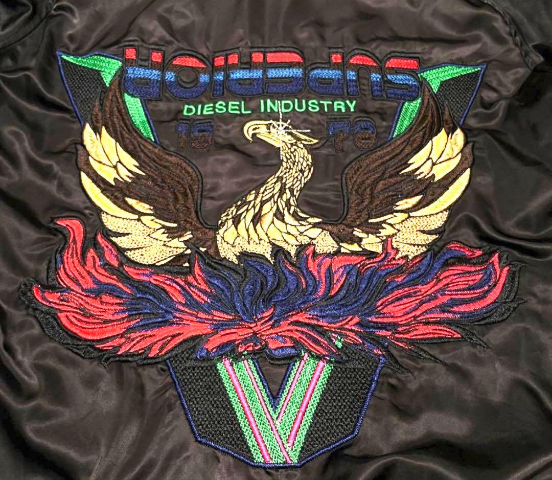 Diesel スカジャン バーガンディ/ブラック