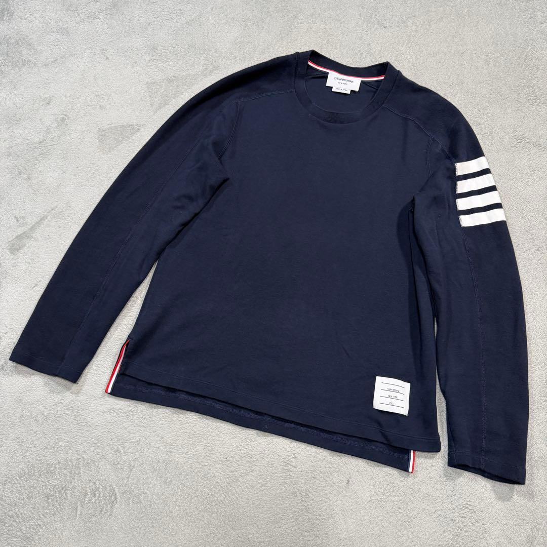 トムブラウン　ロンT MJS245A 07323 415 　ネイビー　1サイズ