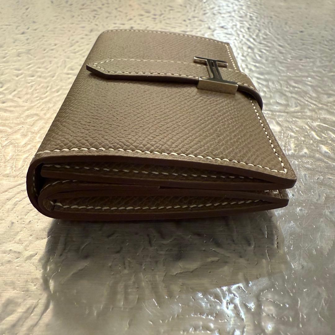 たま　エルメス べアンミニ エトゥープ シルバー金具 HERMES 財布