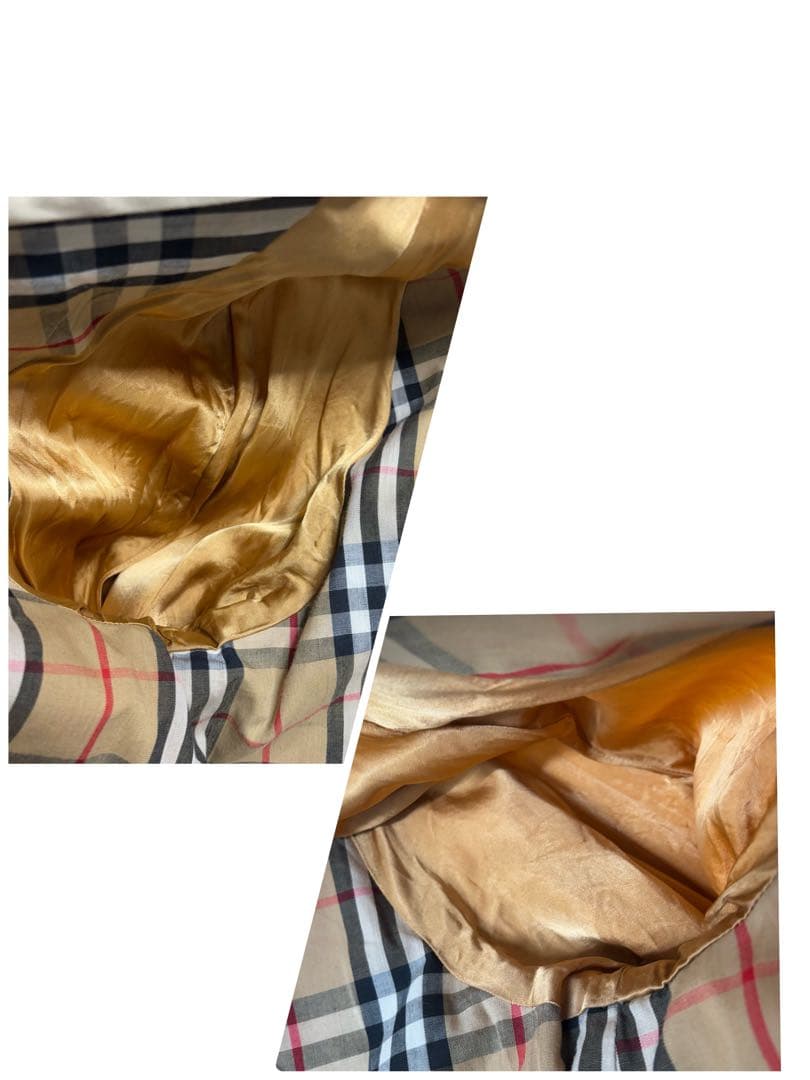 バーバリー 英国製 ハニーベージュ トレンチコート ノバチェック 大きいサイズ