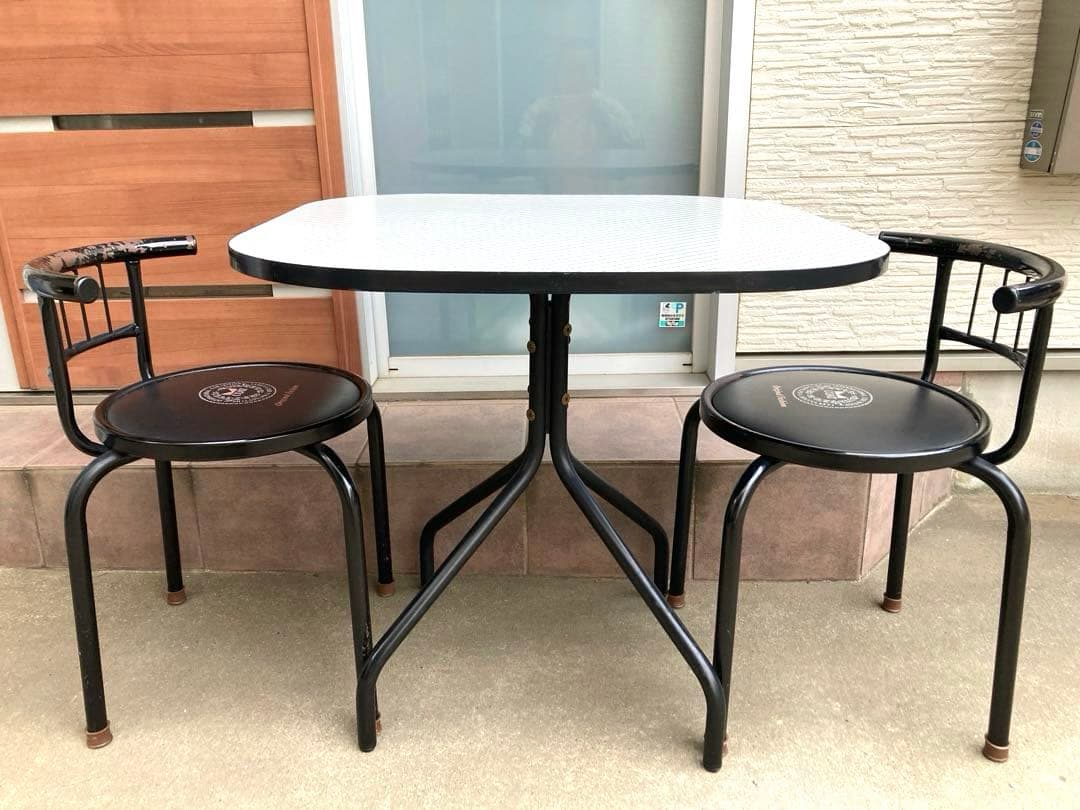 80年代 ビンテージ COAT 2人掛け ダイニングテーブル 昭和 旧車 当時物