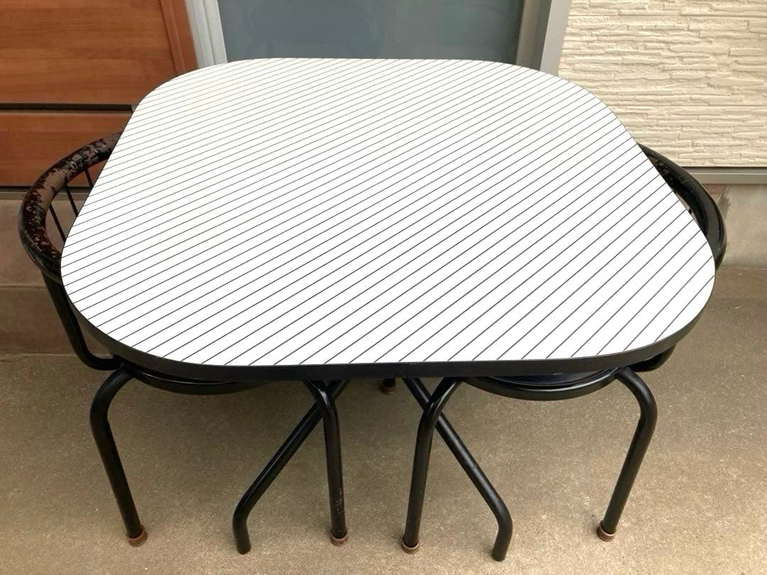 80年代 ビンテージ COAT 2人掛け ダイニングテーブル 昭和 旧車 当時物