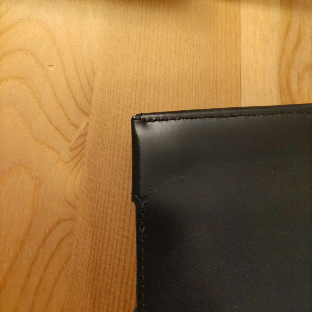 アブラサス　薄い財布　abrAsus ブラック レザー