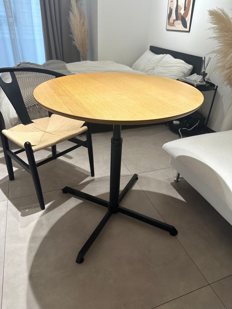 ラウンド昇降テーブル カフェテーブル ダイニングテーブル ALEX