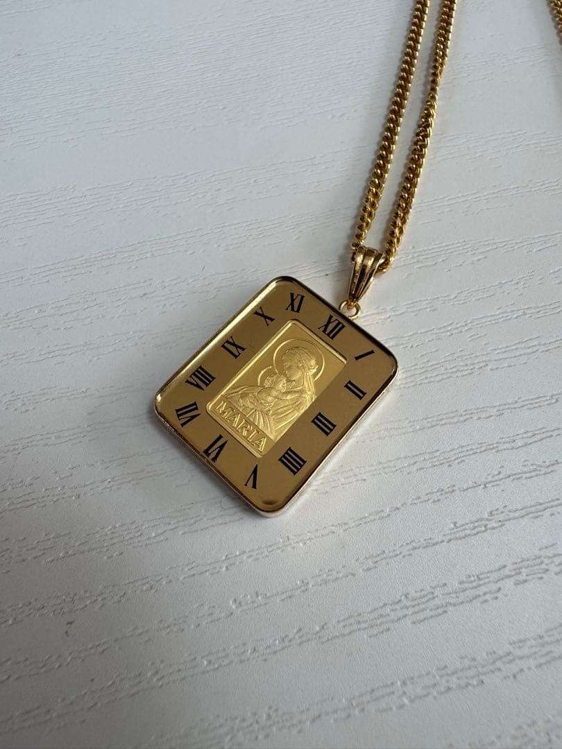 18金 K18 喜平ネックレス50cm 24金入りトップ セット16.1g