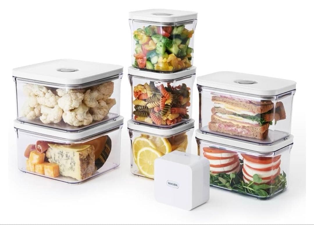 12666 VAKUEN 真空保存容器&全自動食品シーラー機 ショート8点セット