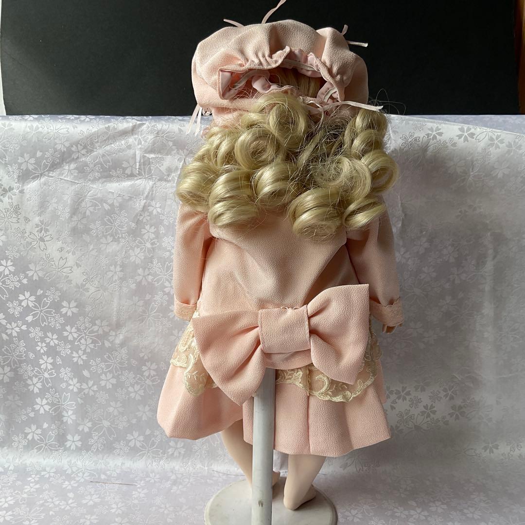 人形用ドレス(豪華なレース付き) 洋人形用洋服とボネセット　和人形にも可愛い服