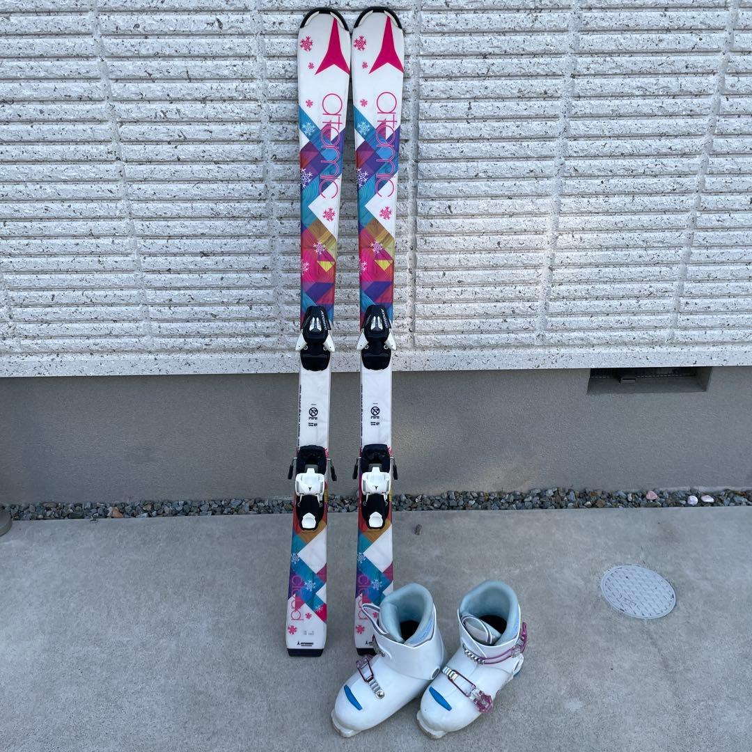atomicスキー板 130・ブーツ（23㎝ノーブランド） セット