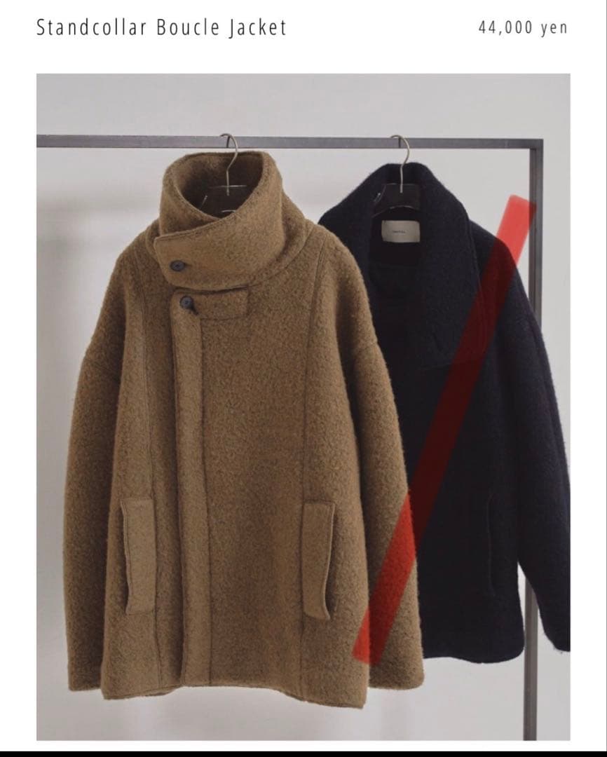 ジャケット・アウター Standcollar Boucle Jacket